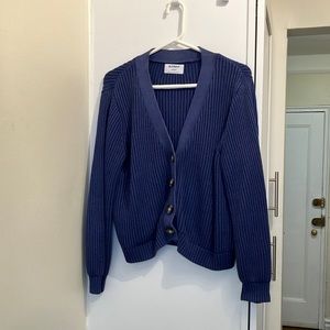 Old Navy Blue Cardigan Sweater - Petite Medium